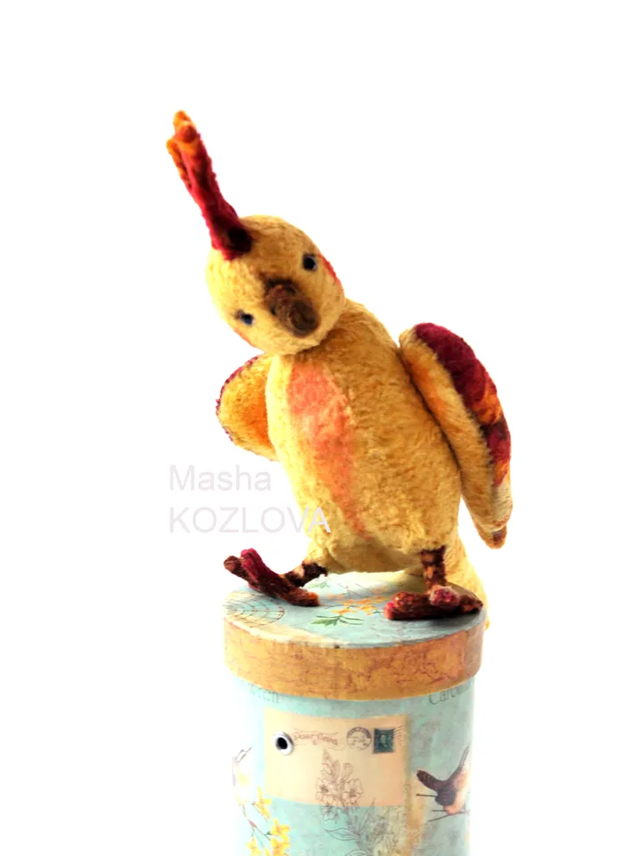 PDF Sewing Pattern 12" Parrot/ parakeet bird pattern popinjay/ artist teddy bear friend cockatoo bird sewing instruction