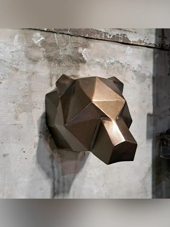 Welding Project Plans Drawings Bear Head (DXF, PDF)