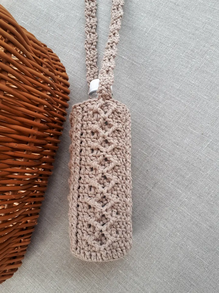 CROCHET PATTERN Water bottle holder pattern Reusable bottle crochet pattern DIY holder bottle Cozy Crochet Patterns Crochet Bottle Bag