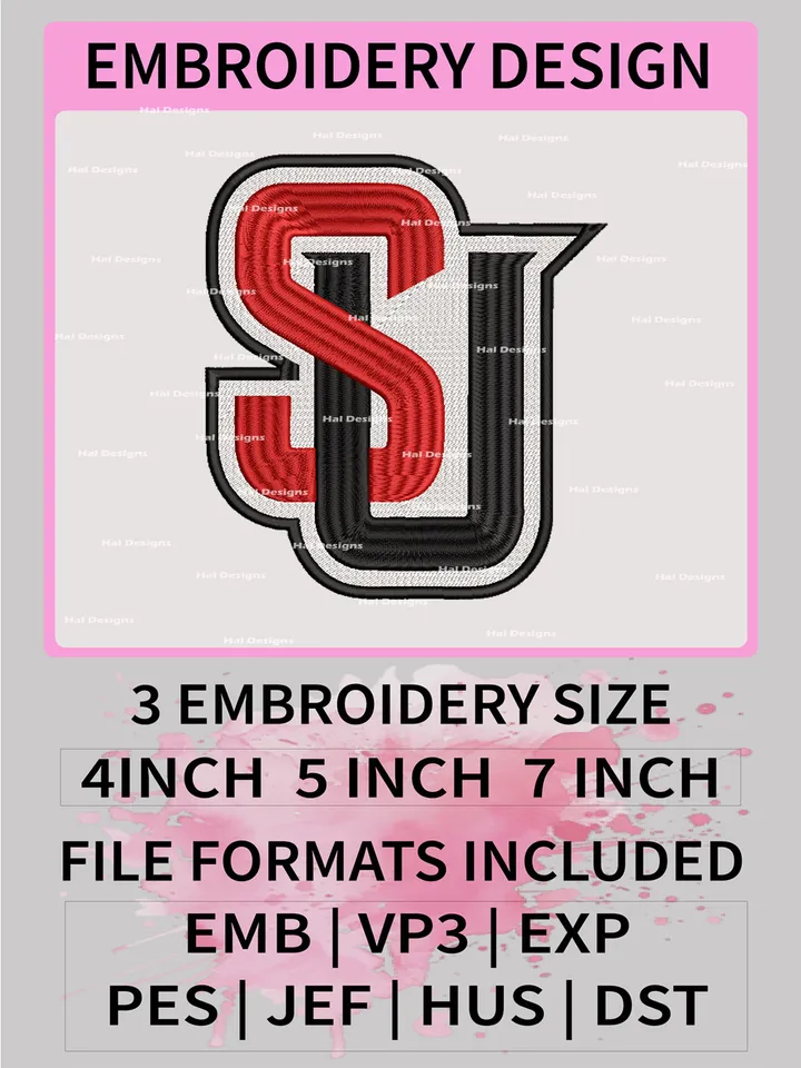 NCAA Southern Utah Thunderbirds Embroidery File, 3 Sizes, 6 Formats, NCAA Machine Embroidery Design, NCAA Logo, NCAA Teams