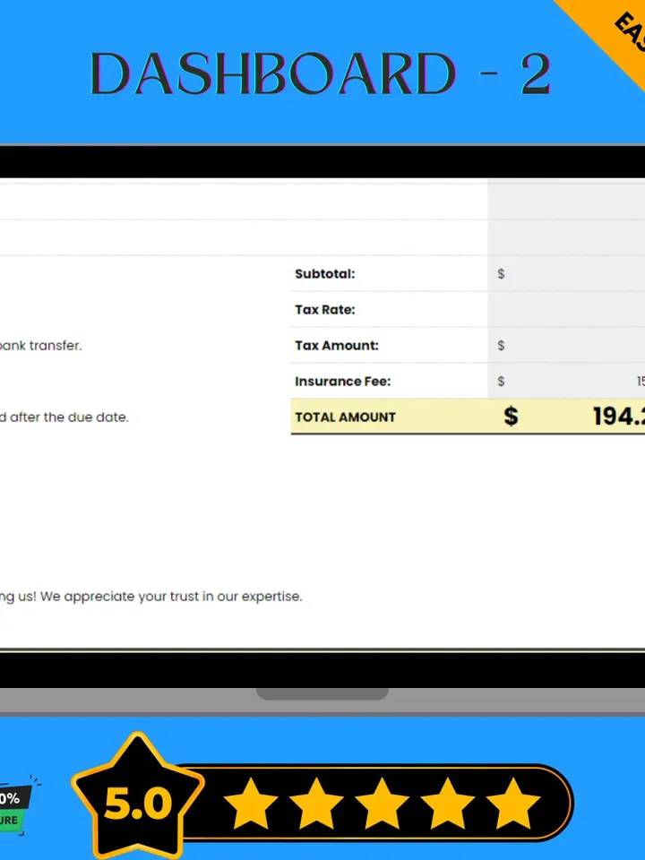Courier Invoice Template | Easy to Use Digital Download | Google Sheets Invoice for Couriers and Delivery Services