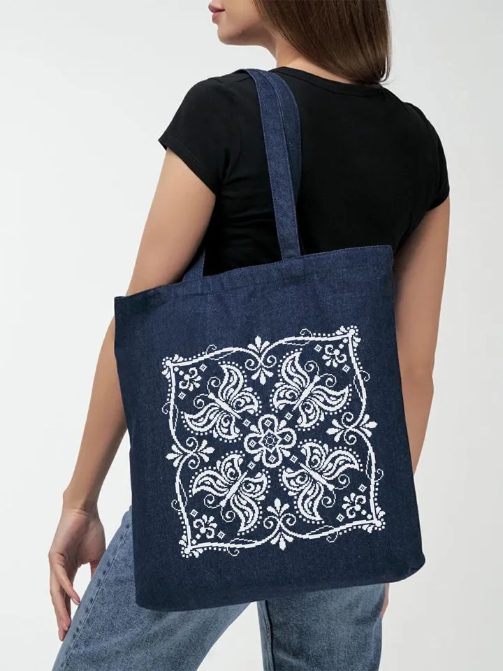 Butterfly mandala cross stitch pattern PDF instant download Monochrome cross stitch chart, Mandala pattern digital PDF for beginners #M273