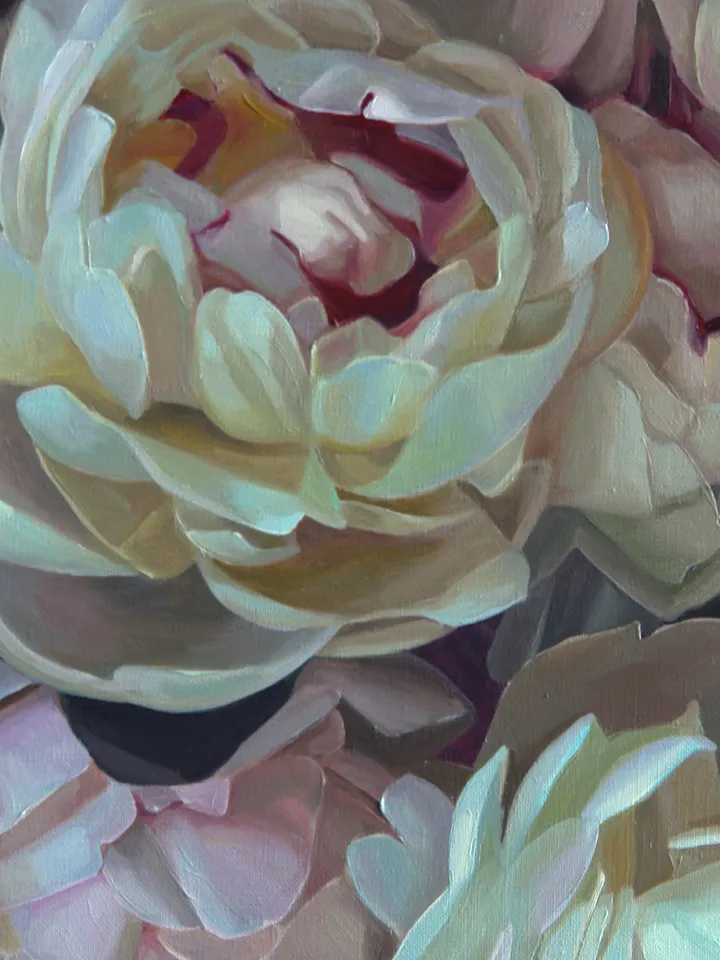 Magnificent peonies painting