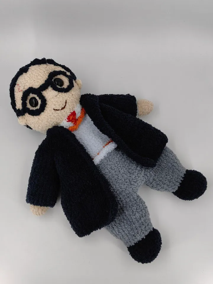 Amigurumi Pattern Wizard Boy, lovey Crochet Pattern, English PDF Toy Tutorial