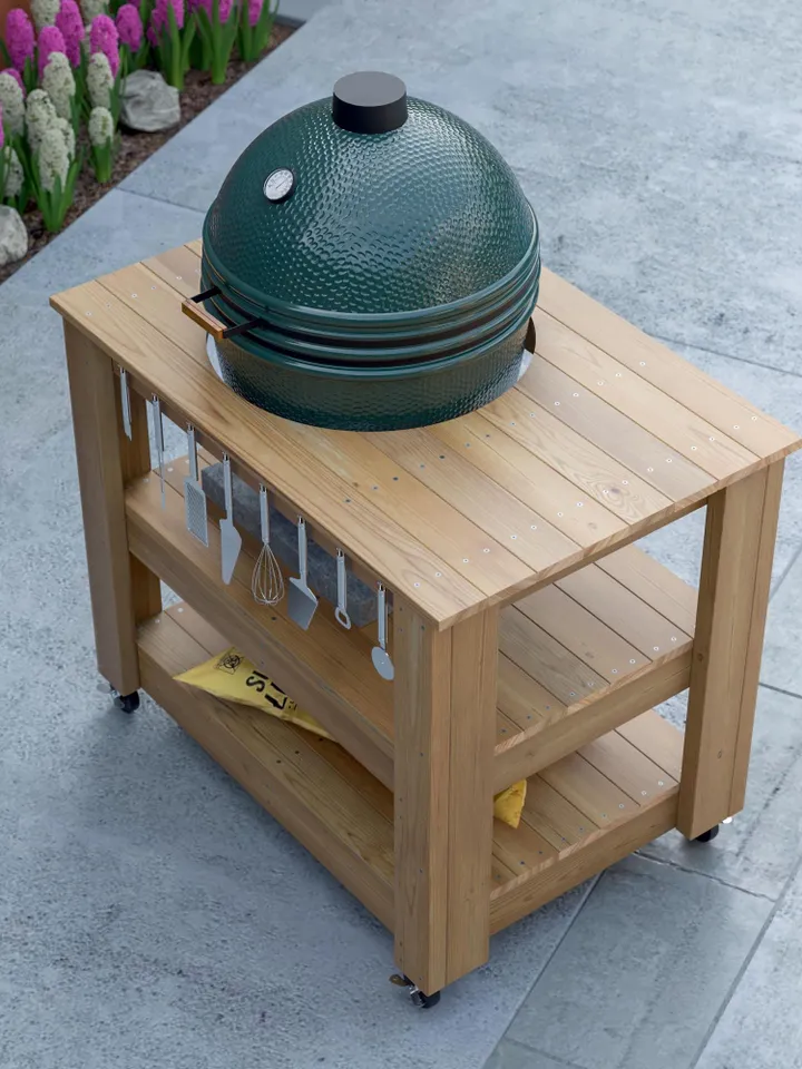 DIY Big Green Egg Compact Table Plans, PDF