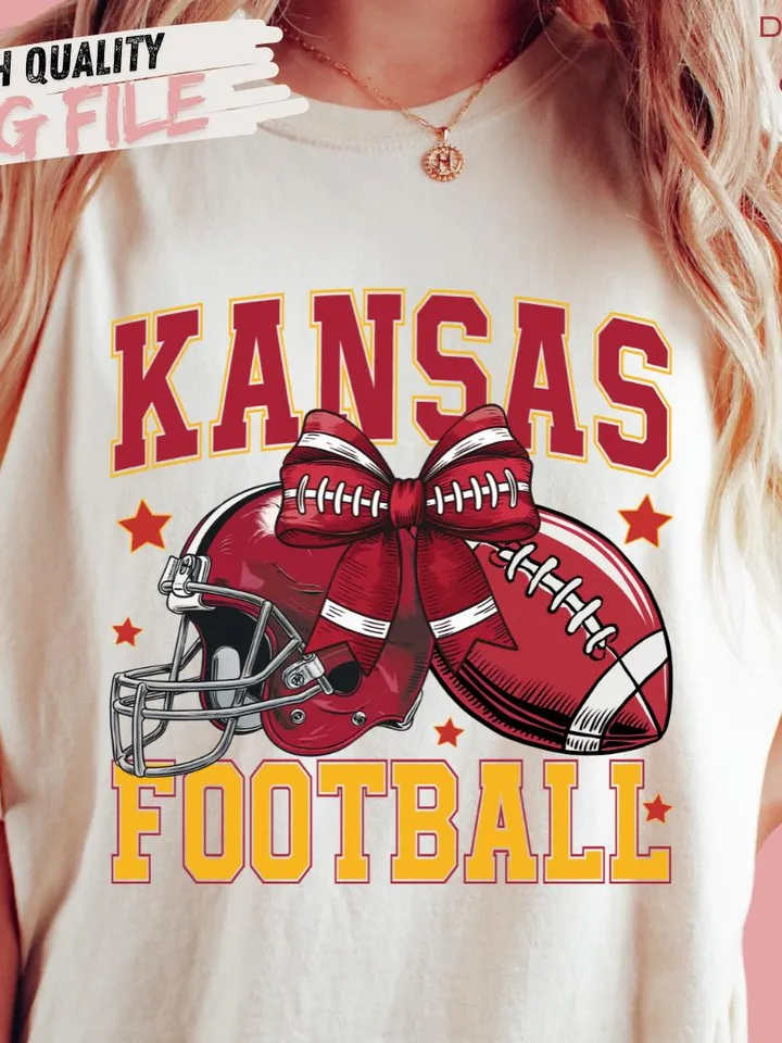 Football png, Coquette Football PNG, K City Football PNG, Football Team PNG, K City Football Sweatshirt, Football Digital Red Team Football