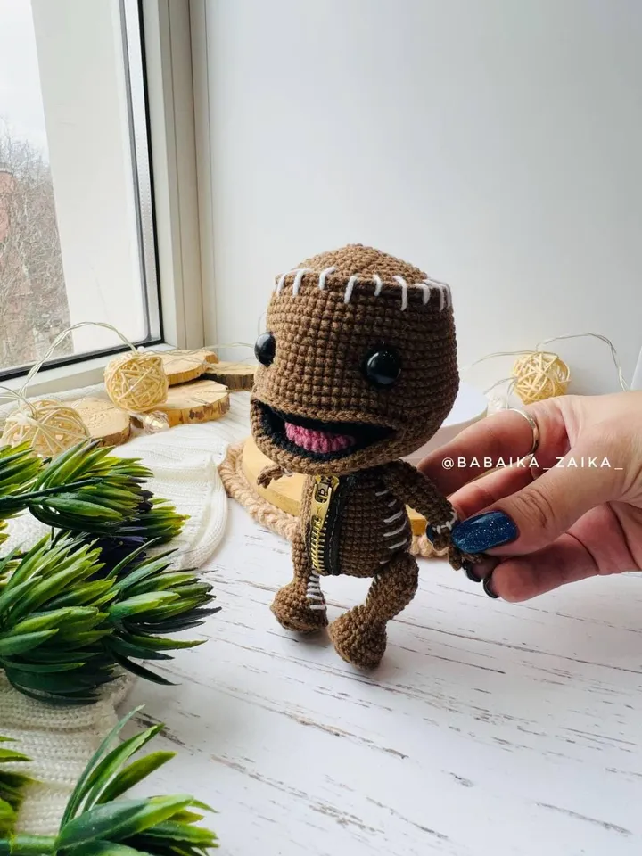 PDF Crochet Pattern Sackboy, Amigurumi characters, Crochet boy doll, Cute doll, Sackboy Pattern, Crochet little big planet