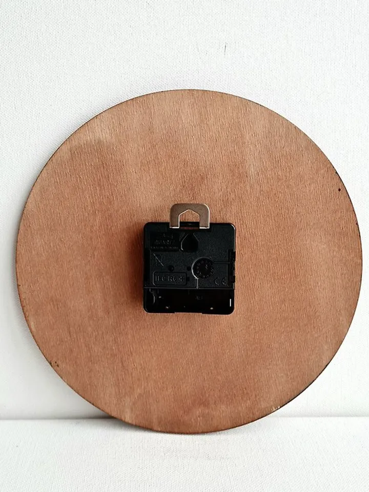 Rusty retro wall clock Art wall clock Unique hand painted clock  Silent clock
