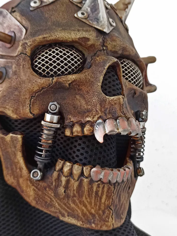 Cyberpunk Post-Apocalypse Skull Mask