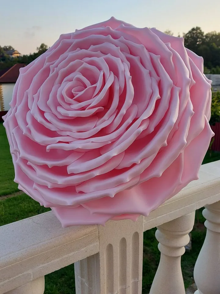 Giant hanging flowers 21inch large wedding roses on the arch, background, photo zones 10pcs