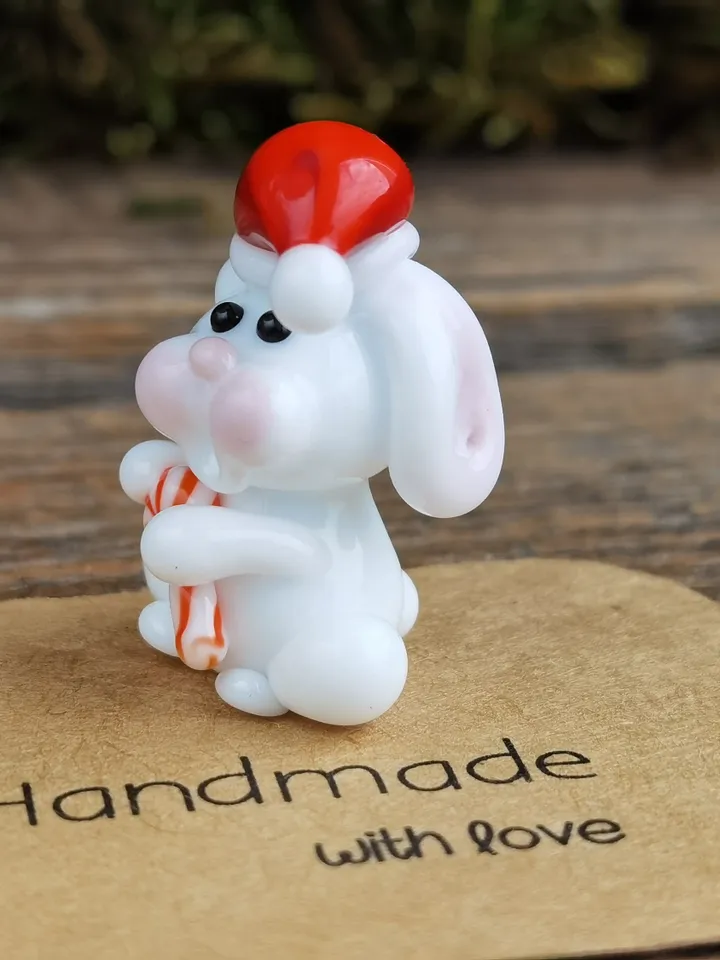 WHITE RABBIT FIGURINE Easter figurines Bunny ornament Easter Bunny decor Rabbit lover gift Rabbit statue Miniature dollhouse easter gifts