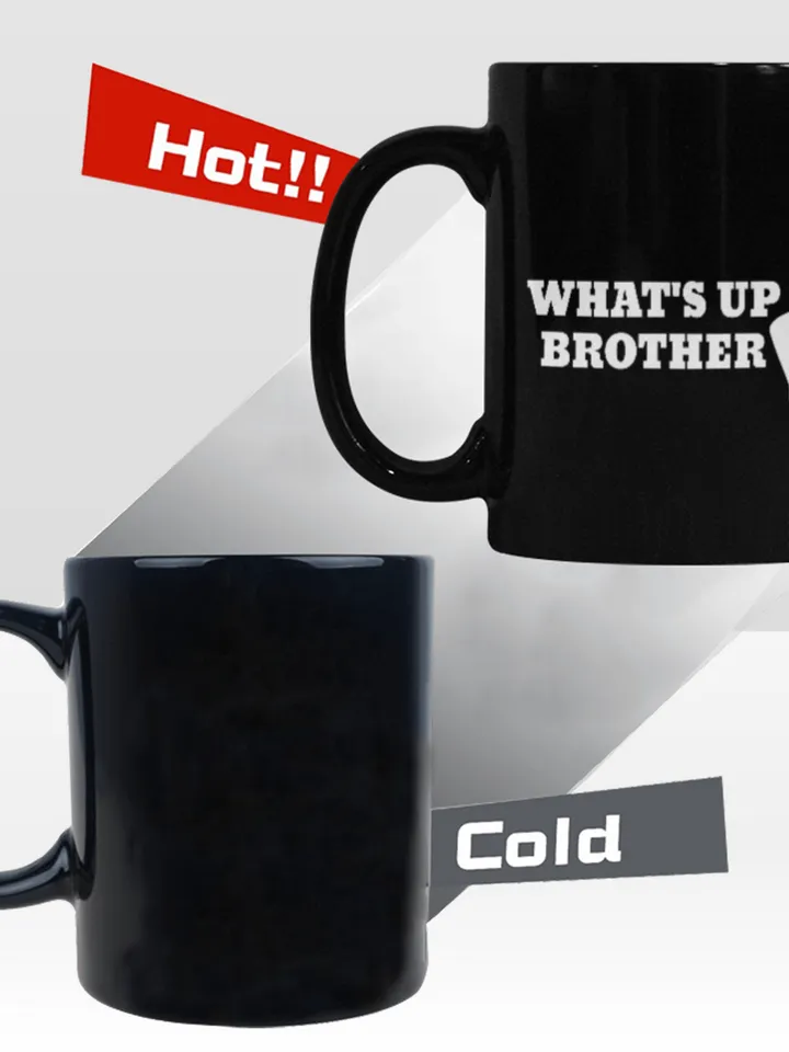 Sketch What's Up Brother Heat Changing Mug