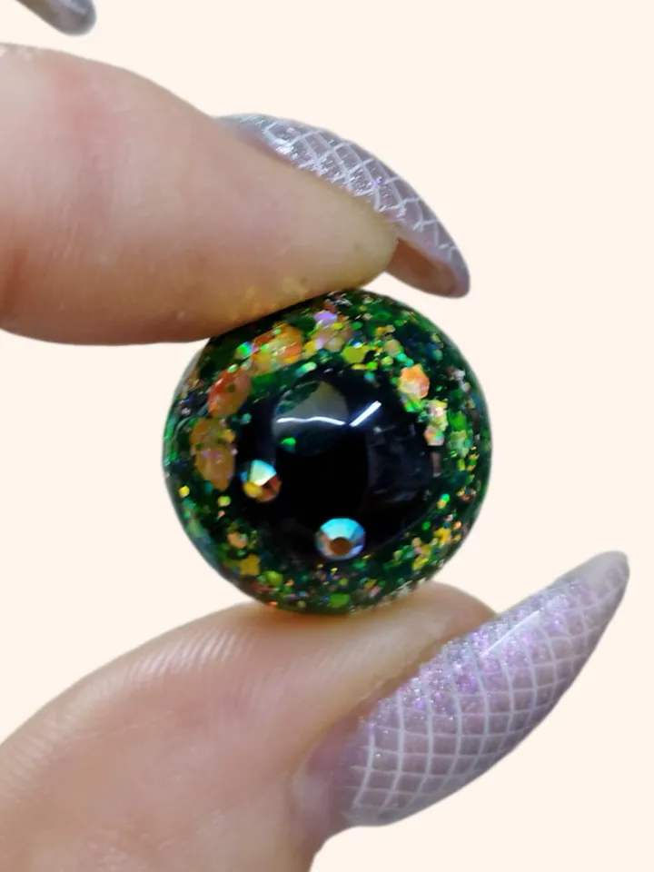 DIY Crystal Eye with Swarovski /Doll Eyes /Craft Eyes/ Resin Eyes/Video + list of references of required materials