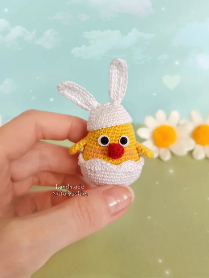 Little Chickens, Crochet toy Chickens, Easter decor, Easter favors, Kawaii.