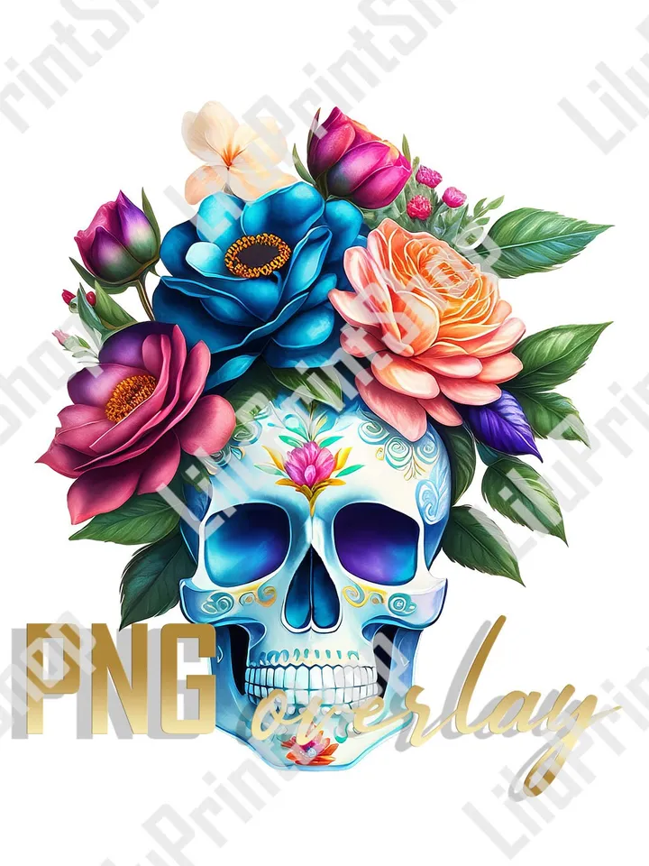 Candy skull png clipart Calavera Day of the dead, Cinco de Mayo Sugar skull clipart Dia de los muertos digital instant download