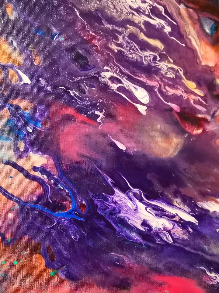 Abstract Art Man Oil Painting Original President Russia Putin King Artist Svinar Oksana