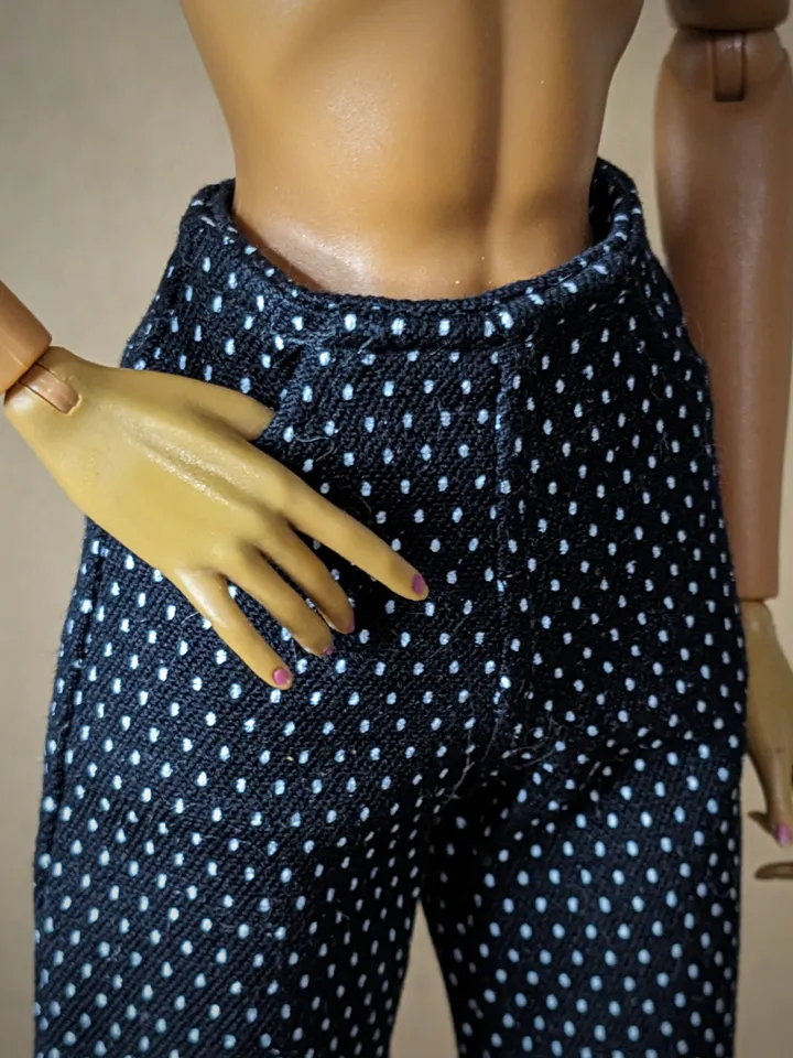 Handmade classic suit (jacket & pants) for 16-inch Fashion Royalty dolls - FR16