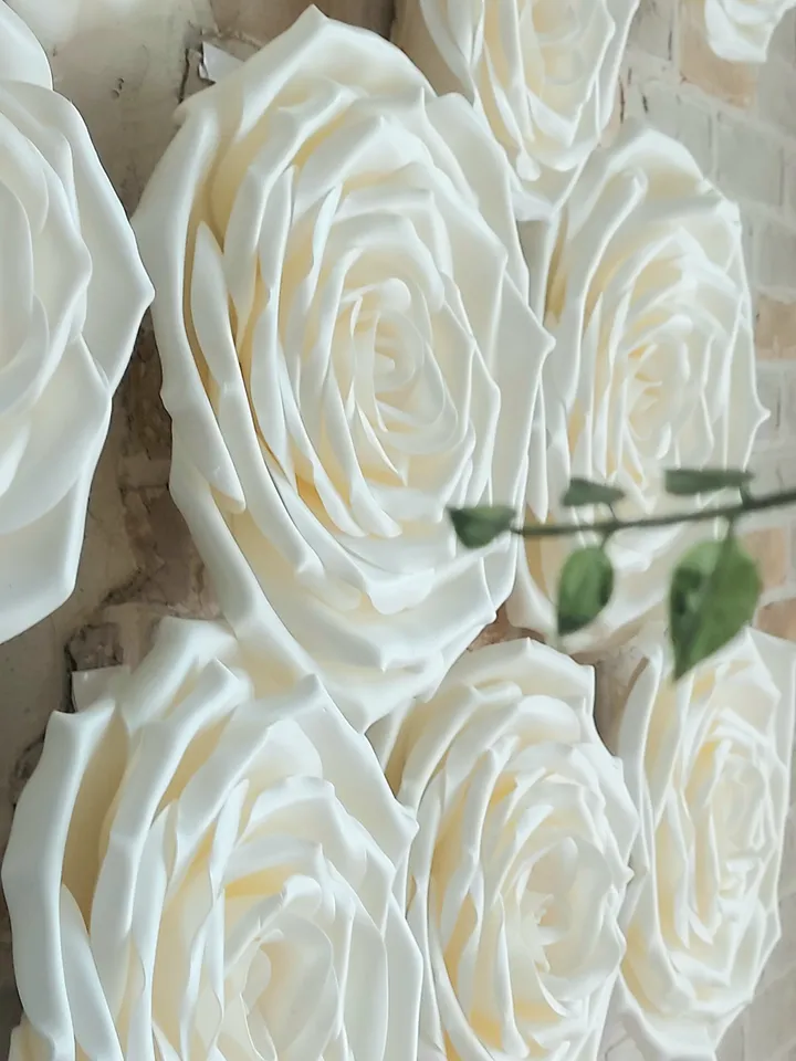 Giant flowers Large hanging roses Wedding flower decorations Custom size Lightweight waterproof Flowers for Party Backdrop Inside and Outside