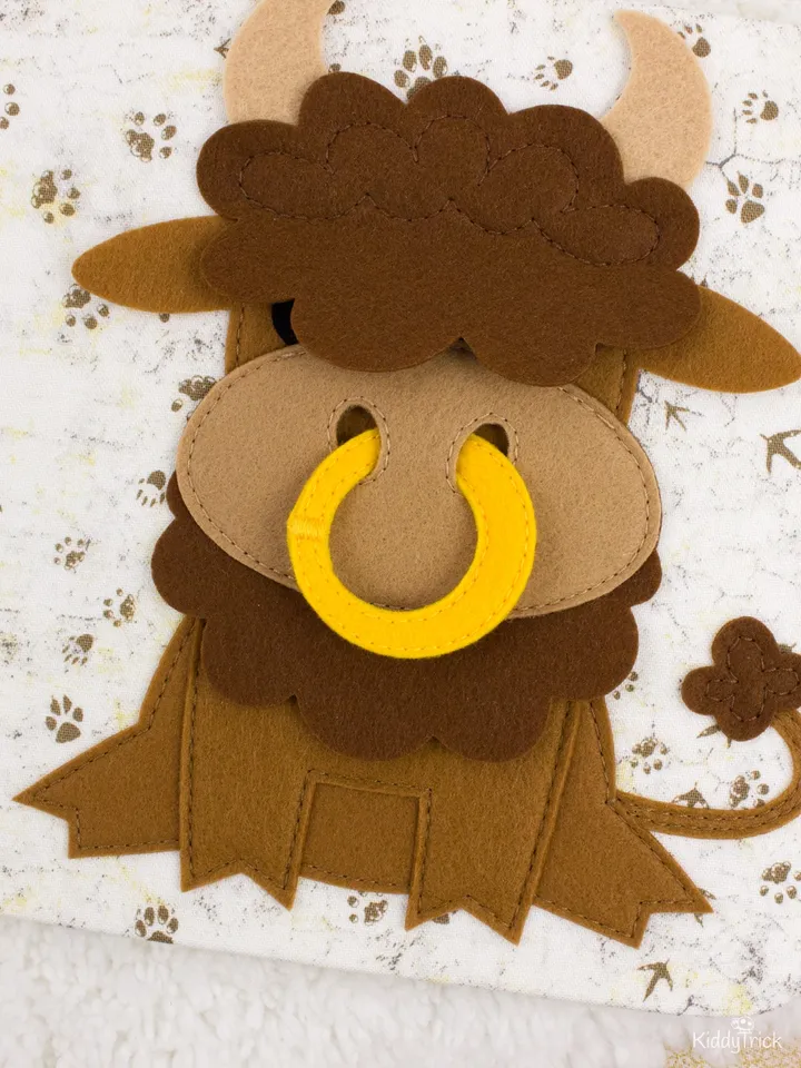 Bull - Felt Applique - Sewing Pattern