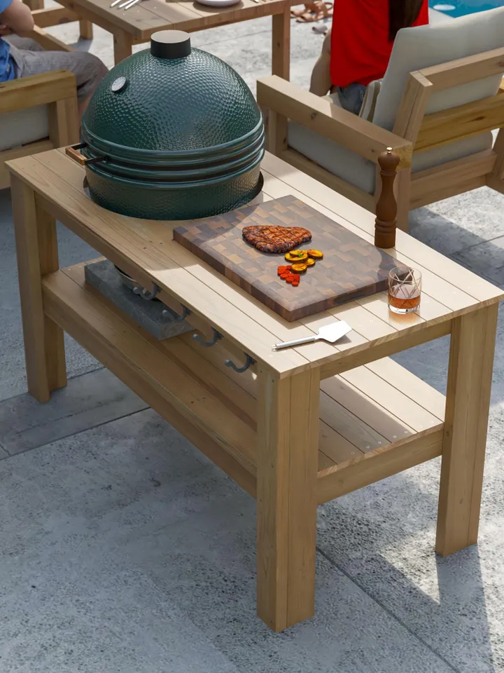 DIY Big Green Egg Table Plans, PDF