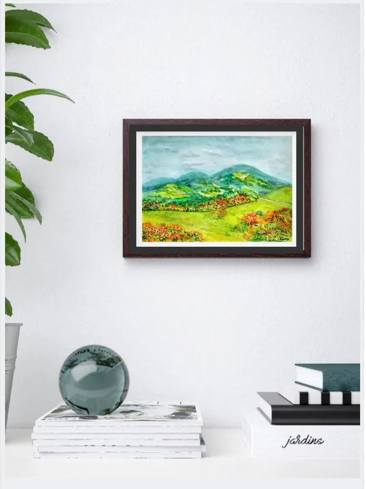 Mount Diablo Painting California Hills Original Art