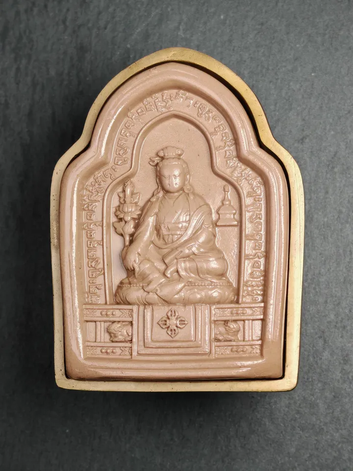 Jigme Lingpa Tsa Tsa Mold,Gandhanra Handmade Tibetan Tsha Tsha Statue Mould,9cm Height