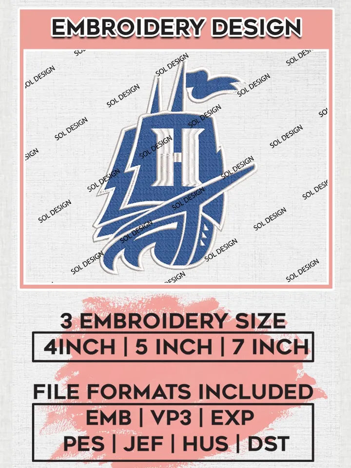 NCAA Hampton Pirates Football Team Logo Machine Embroidery Design, NCAA Hampton Pirates Team Design Design files, NCAA Team Embroidery Designs, NCAA Machine Embroidery Designs, Digital Download