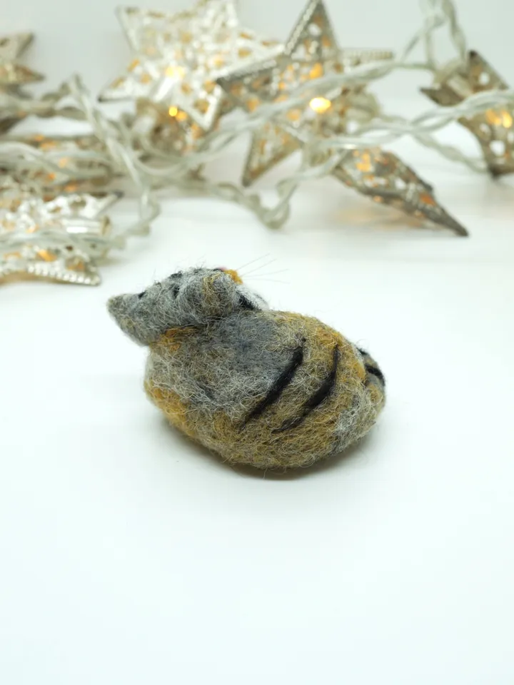 Manul, the Pallas cat, miniature needle felted animal, made to order