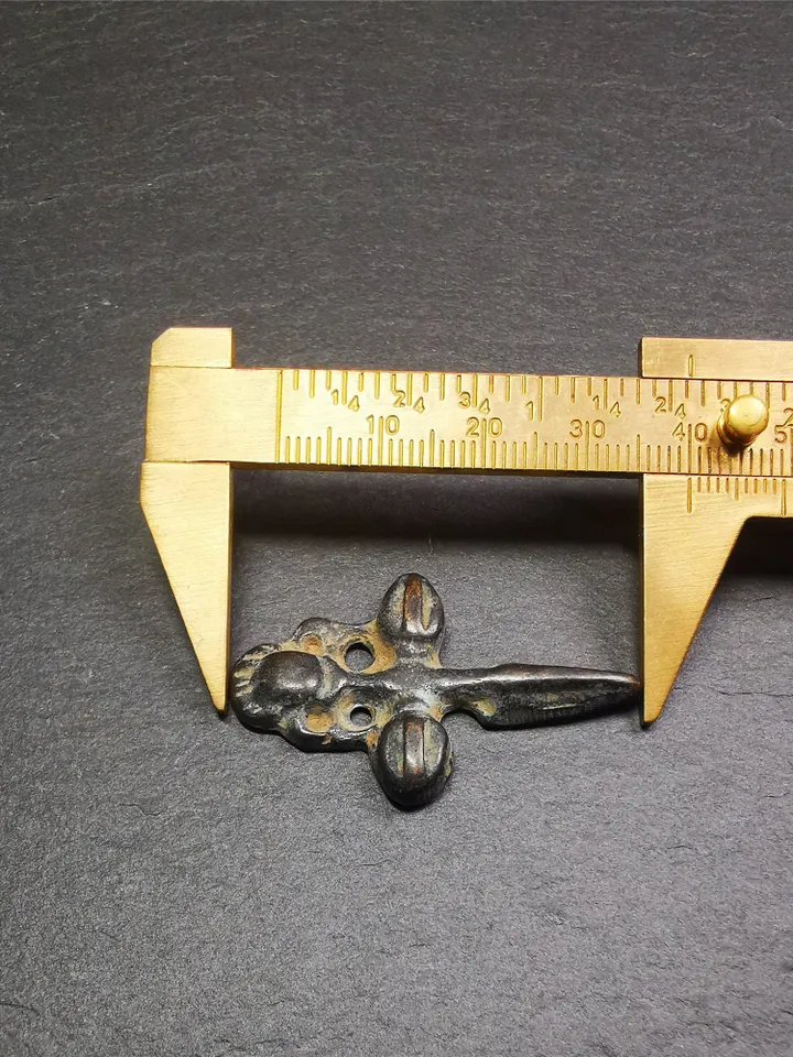 Gandhanra Vintage Phurba Amulet,Kila(Dorje Phurba) Pendant,Tibetan Budhist Ritual Implement,made of Thokcha,60 Years Old