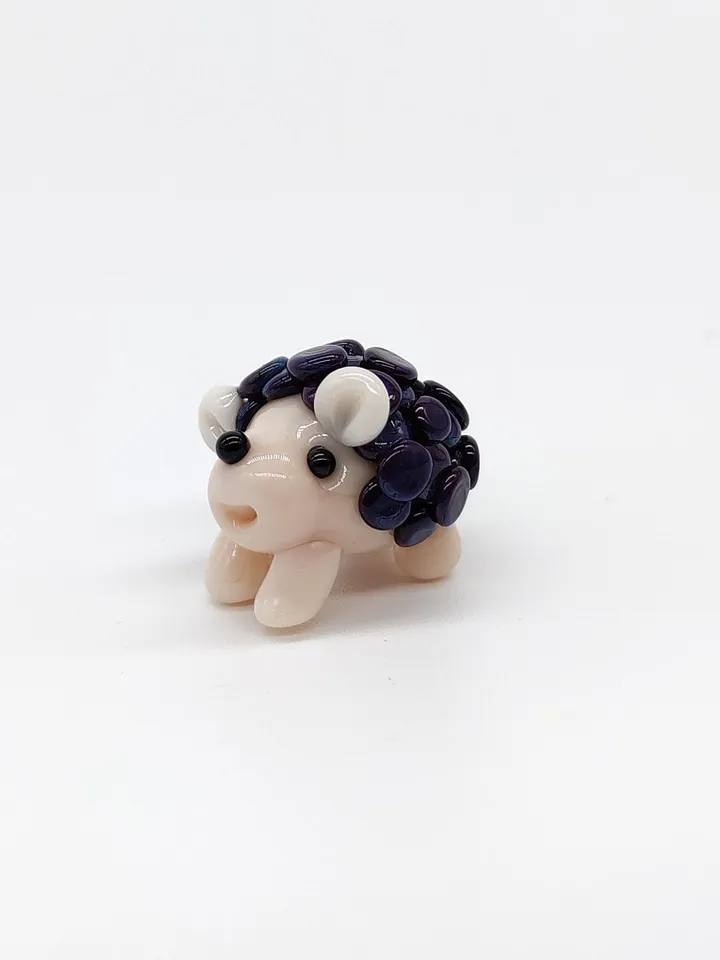 MINIATURE ANIMALS Hedgehog figurine Hedgehog miniature Baby Hedgehog Glass Hedgehog decor Hedgehog gift Tiny Hedgehog Fairy garden animal