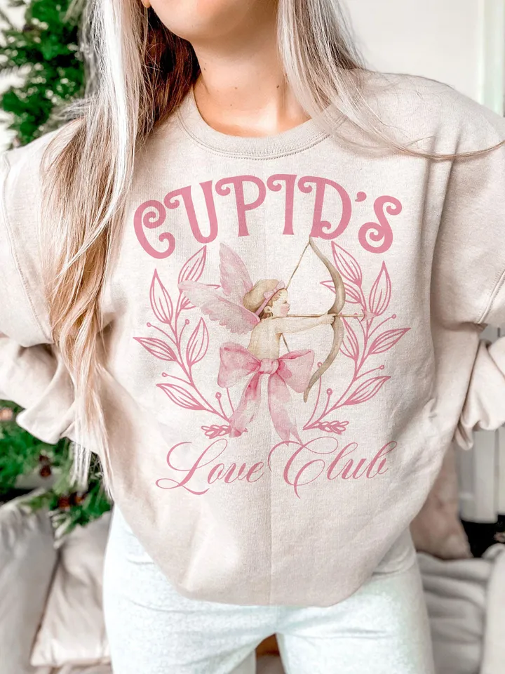 Cupid's Love Club, Coquette Valentine, Social Club Png, Retro valentines png,valentines day png,Trendy png, Valentine Coquette Png,Valentine