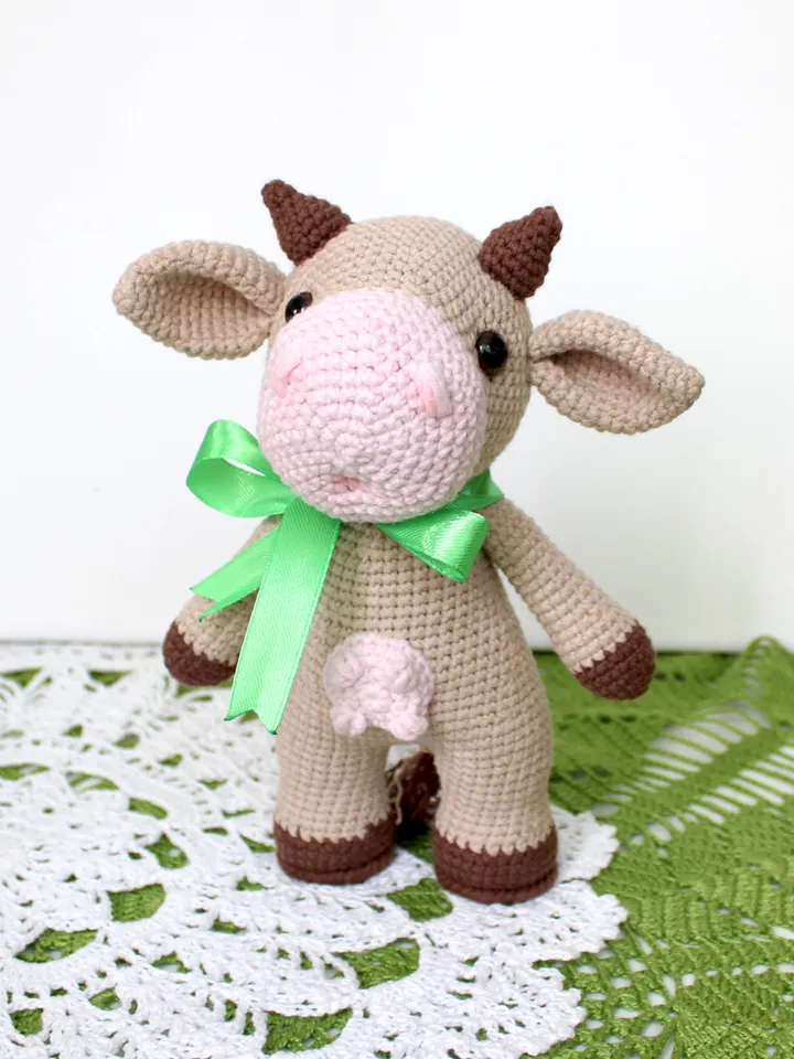Cow crochet pattern PDF in English Amigurumi funny cow