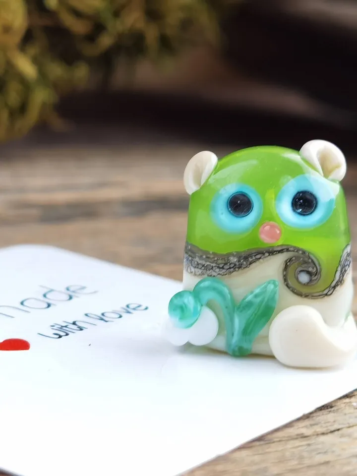 CAT gifts glass figurines Cat figurine Miniature cat gifts cat decor Miniature animals Tiny glass animals Glass cat art Collectible kitten