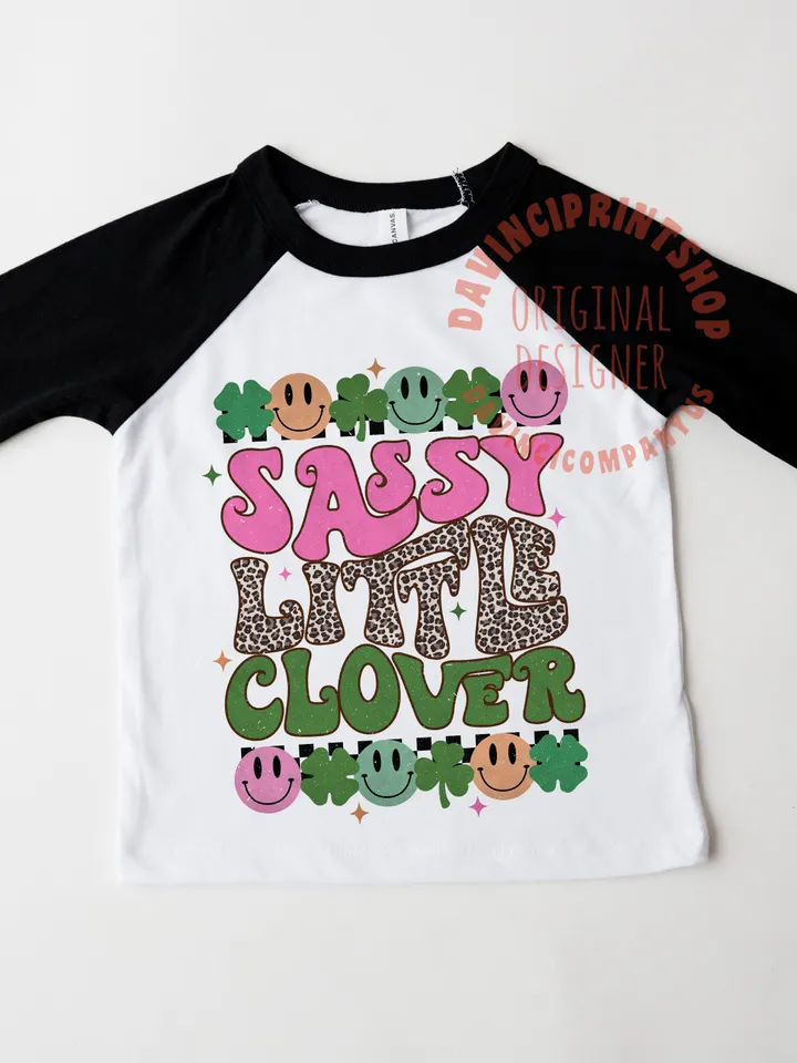 Sassy Little Clover St.Patricks Day png, Kid St.Patricks Day png, St.Patricks Day png, Clover png, Kids Sublimation, Toddler png, girl png