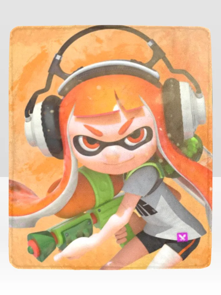 Splatoon Blanket Lightweight Soft Microfiber Fleece