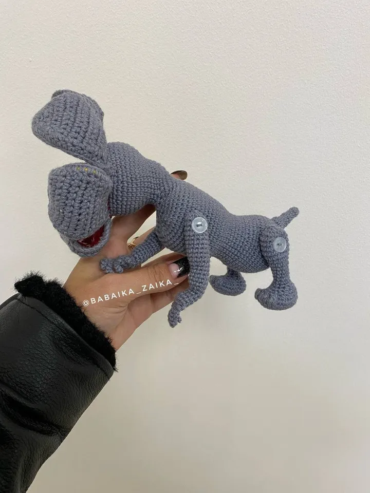 PDF Crochet Demodog Pattern, Amigurumi Demogorgon, Crochet Halloween Pattern, Amigurumi Dragon, Stranger Things, Crochet animal