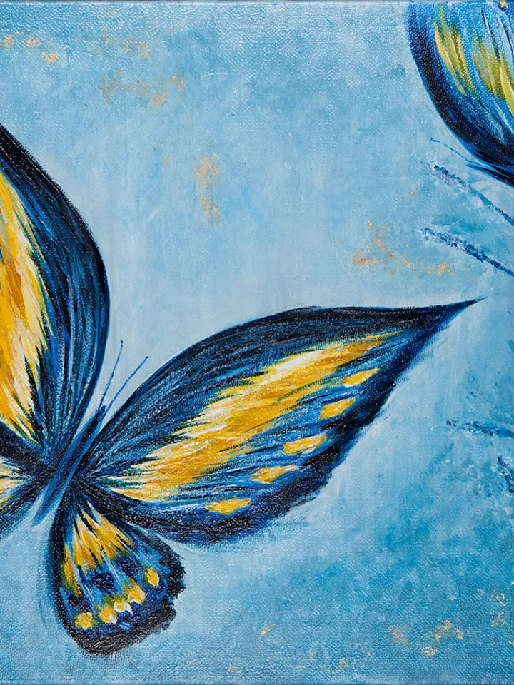 Digital Product painting with butterflies, Painting for children's room, for printing