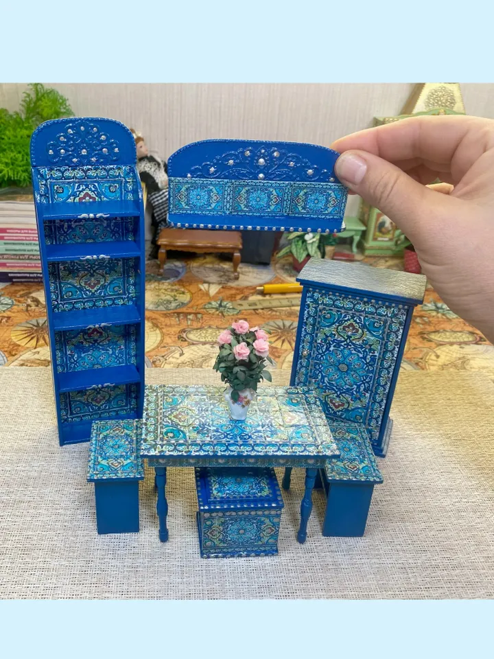 Tutorial. Set of furniture. 1:12. Dollhouse miniature. Furniture for dolls.