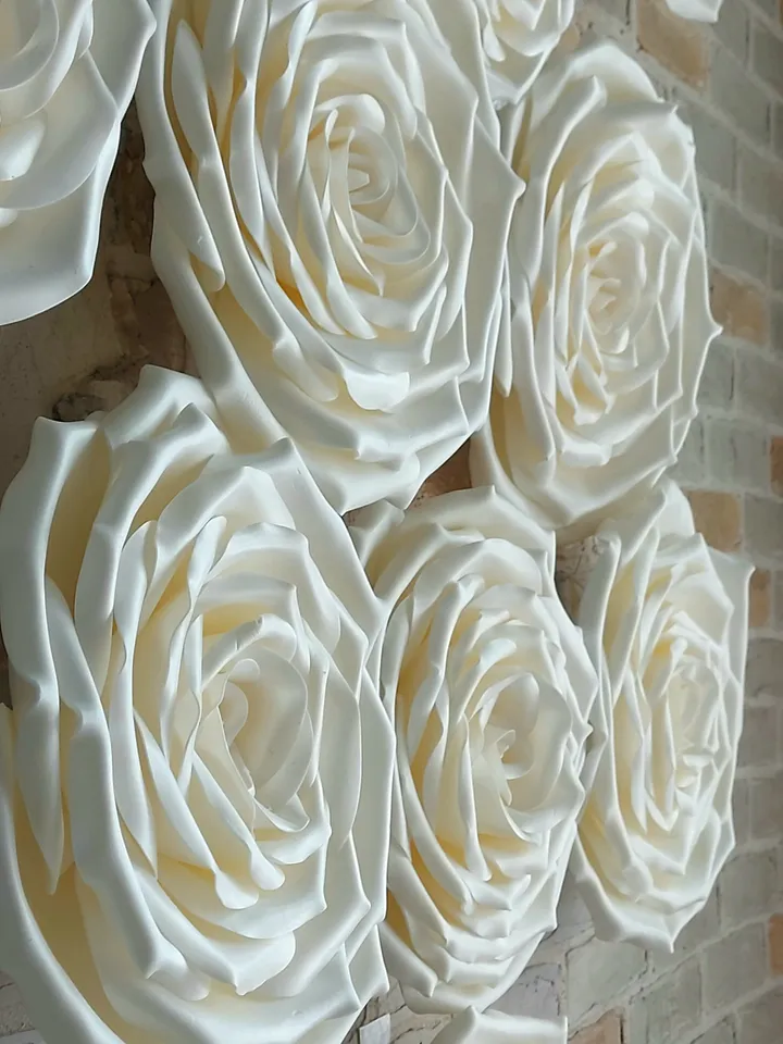 Giant flowers Large hanging roses Wedding flower decorations Custom size Lightweight waterproof Flowers for Party Backdrop Inside and Outside