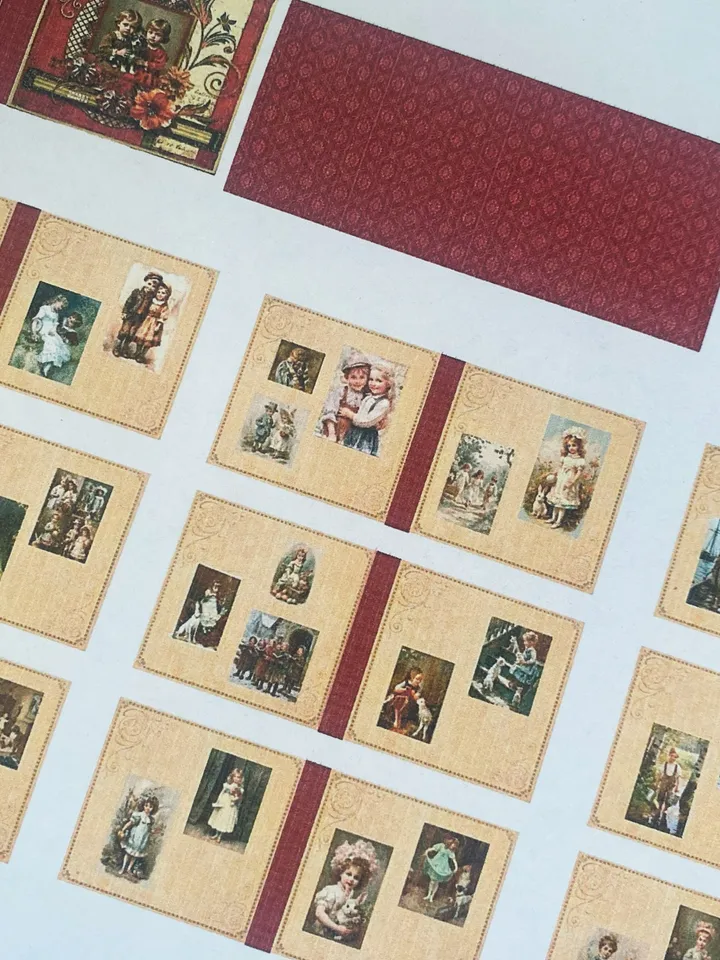 Tutorial on creating a photo album for a doll. 1:12. Dollhouse miniature.