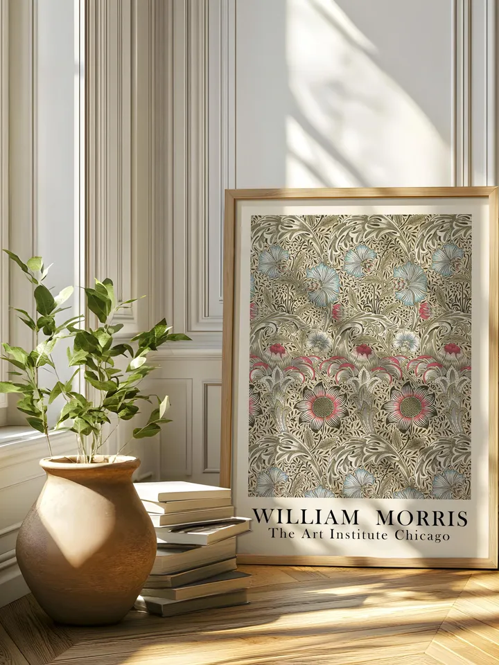 William Morris Wall Art, Vintage Botanical Print, Floral Poster Arts Decor, Digital Download, William Morris Print Digital Download 008