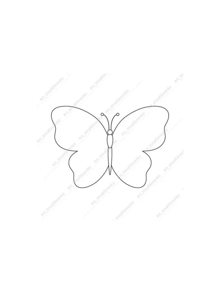 Butterfly 4 vector doodle EPS