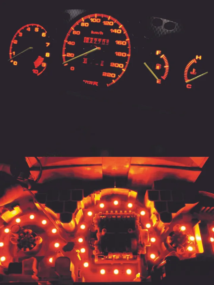 Amber Orange Led light kit for Honda Civic 96-00 Ek Ej Type-R Gauge Cluster