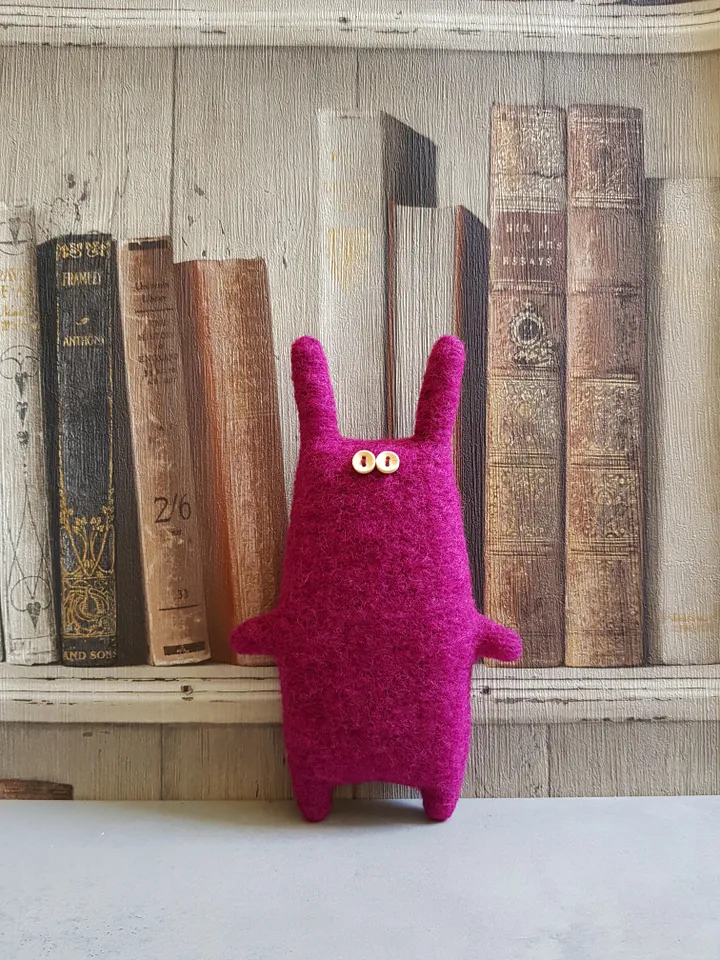 Pink Rabbit sewing pattern PDF, Digital tutorial in English, Stuffed animal sewing Diy