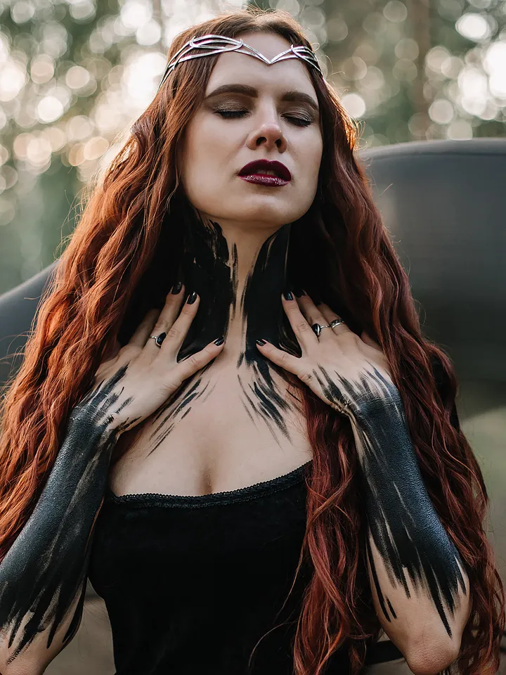Witchcraft accessory pagan Jewelry elves fairies dark witch tiara wiccan goddess diadem Crown pagan priestess Eadaoin