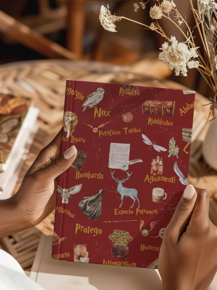 Wizarding World Hardcover Journal, Magic Notebook, Spell Book, Fantasy Diary, Gift, Magic gift Matte Journal