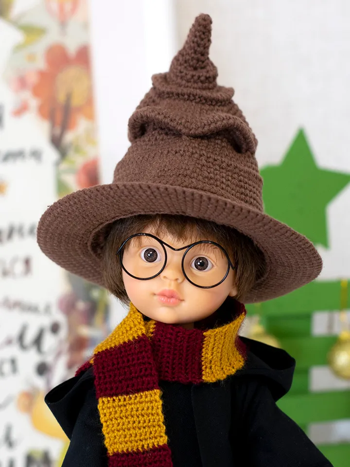 Doll clothes Harry Potter Gryffindor costume for 13 inch dolls Paola Reina, Siblies Ruby Red for Halloween or Christmas