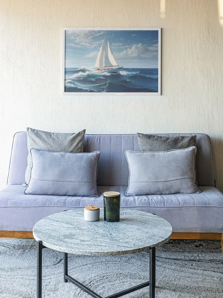Sailboat wall art, Sailboat digital art, Sailboat poster