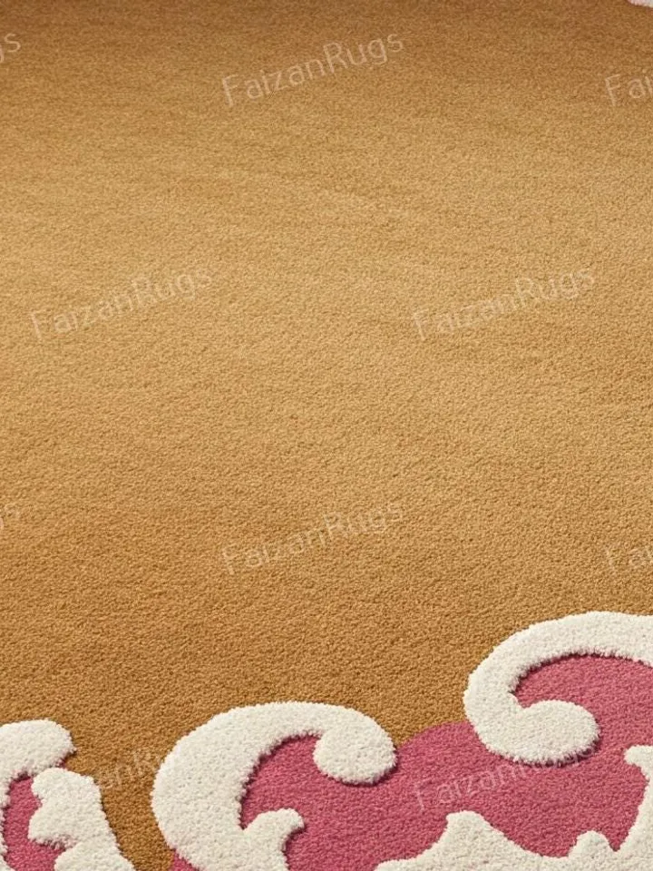 Buy Ornate border area rug, Floral rug, Handmade, Carving rug, hallway decor, Rug for livingroom, kitchen rug, Bedroom rug, 8x10 area rug.