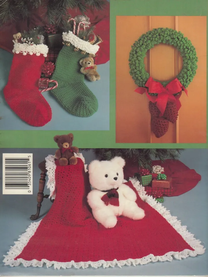 Christmas Favorites Vintage Crochet Pattern PDF Afghan Christmas